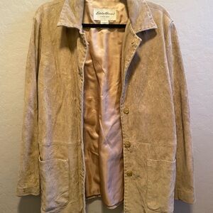 Eddie Bauer Tan Leather Jacket